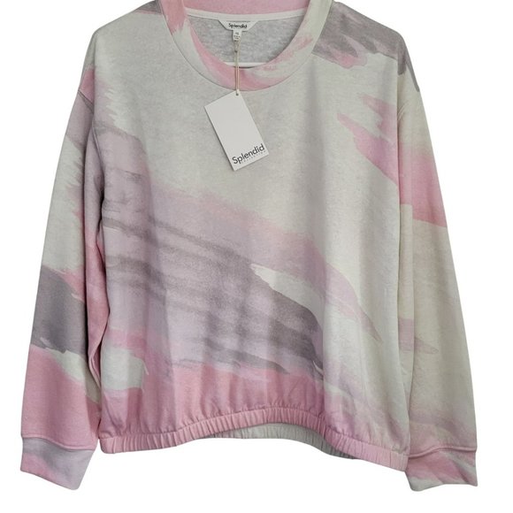 Splendid Tops - 💖HP💖NWT SPLENDID Collection Sweatshirt Water Color Design. Oversized.